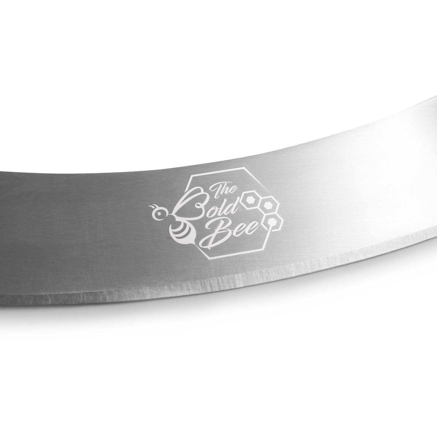 12" Stainless Steel Mezzaluna Knife & Cover + FREE Stainless Steel Soap Odor Remover & Neutralizer