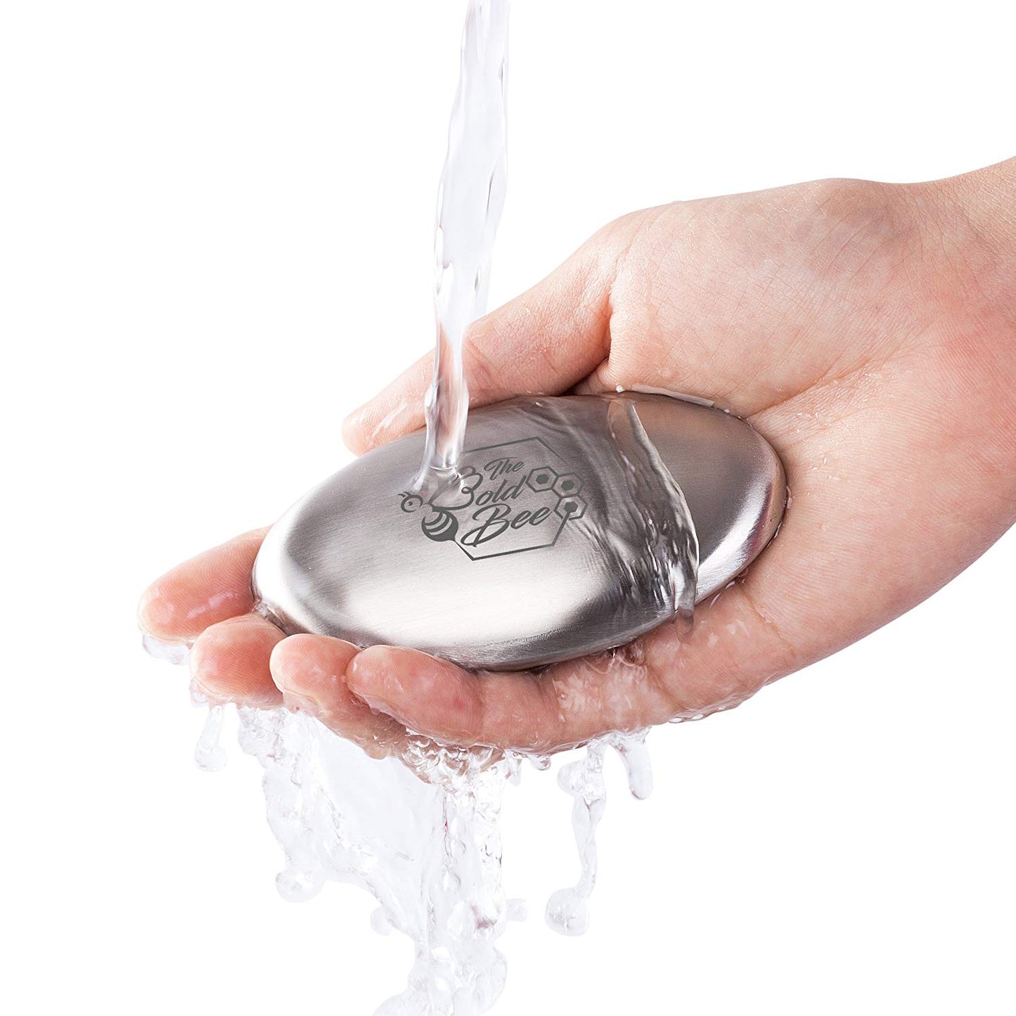 12" Stainless Steel Mezzaluna Knife & Cover + FREE Stainless Steel Soap Odor Remover & Neutralizer